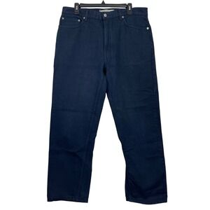 VTG Y2K Levi's 505 Regular Fit 36x30 100% Cotton Dark Wash Denim Blue Jeans Zip